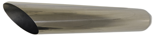 45 Degree ANGLE CUT | POLISHED 304 STAINLESS EXHAUST TIP
