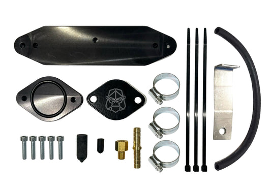 2011 - 2015 Ford 6.7L EGR Cooler Upgrade Kit w/ Coolant Re-Route Hose for Factory Pyro