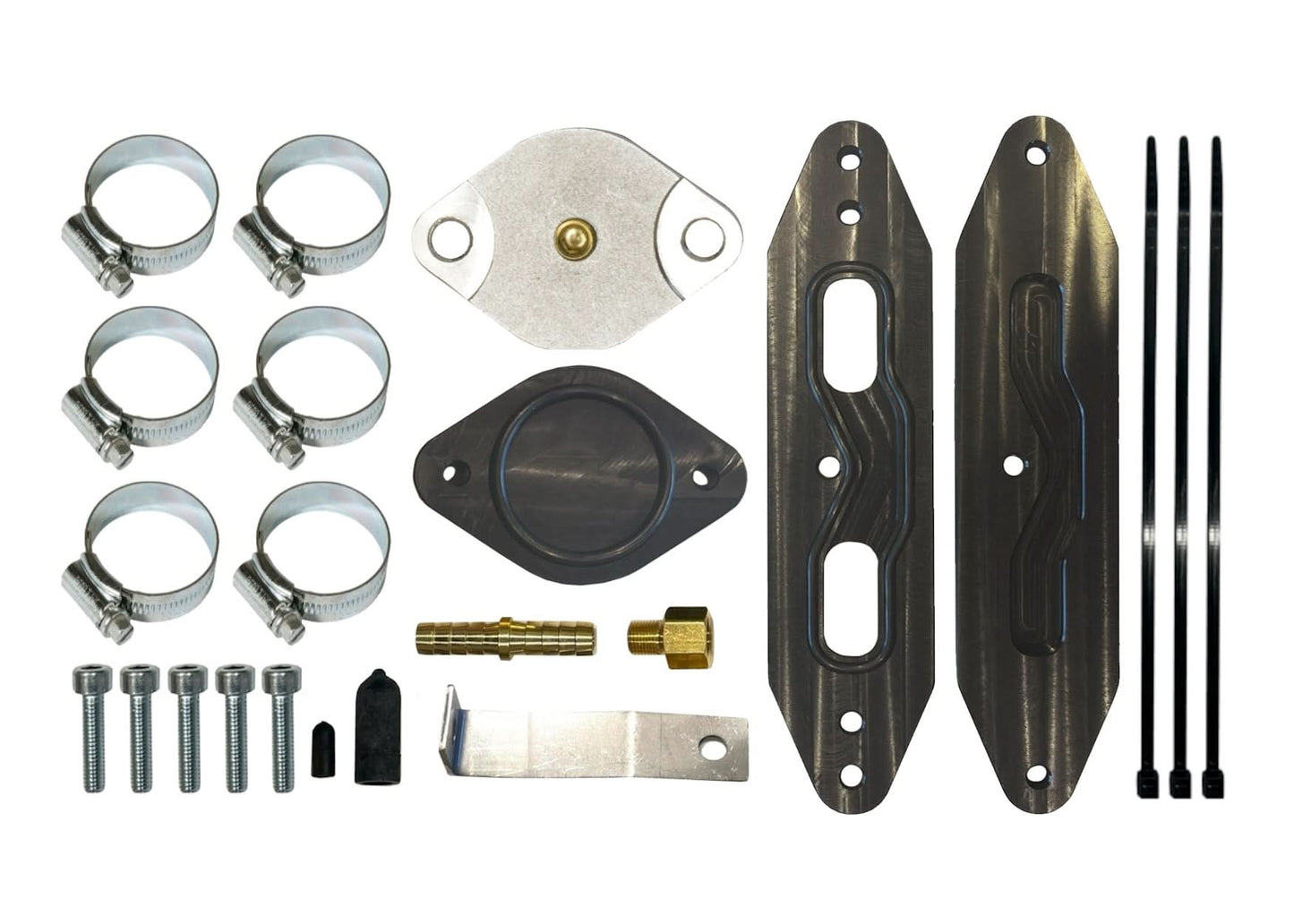 2008-2010 Ford 6.4L UPPIPE W/Ebp + O2 Bungs W/Passenger/Driver
