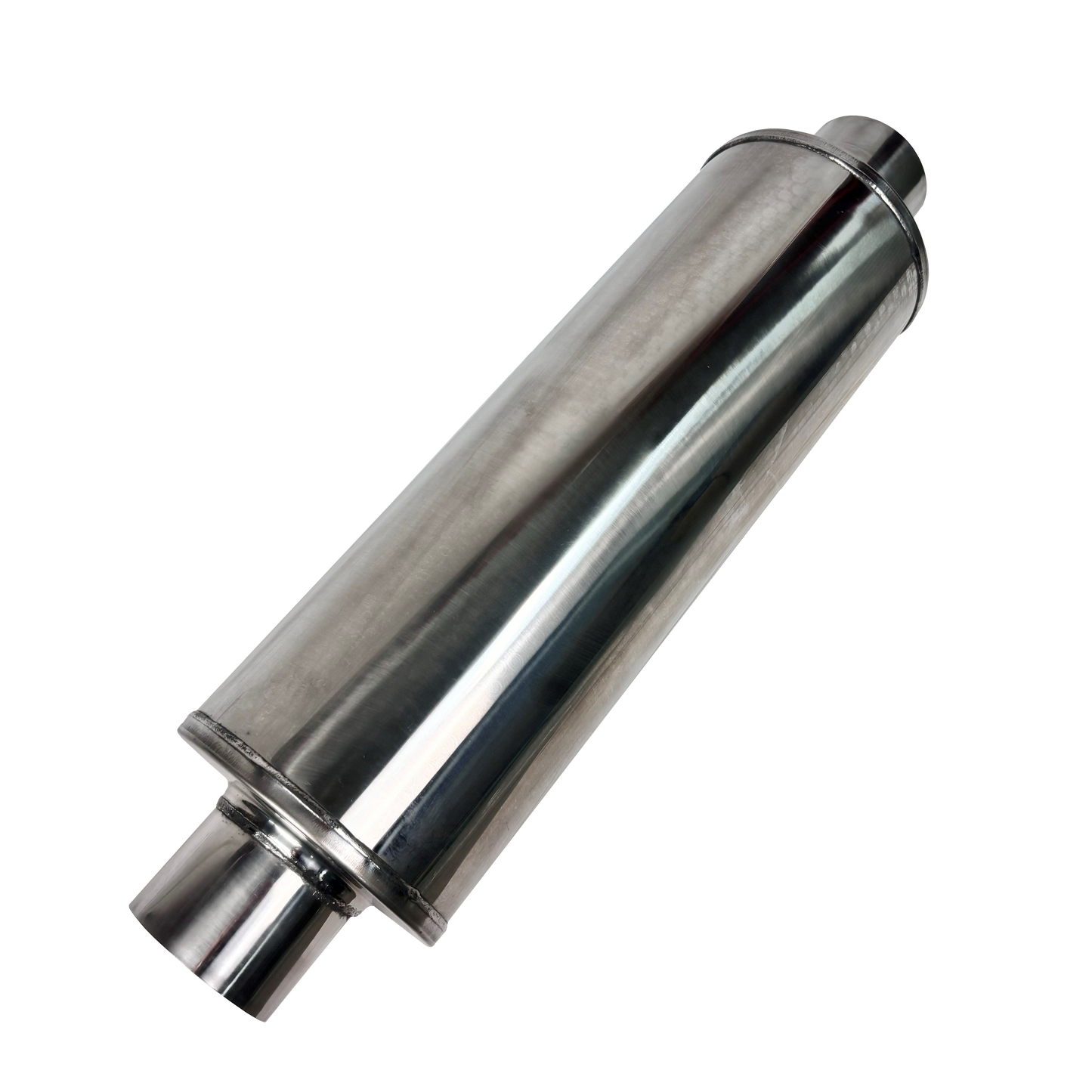 Stainless 8" Round Fiberglass Packed Muffler