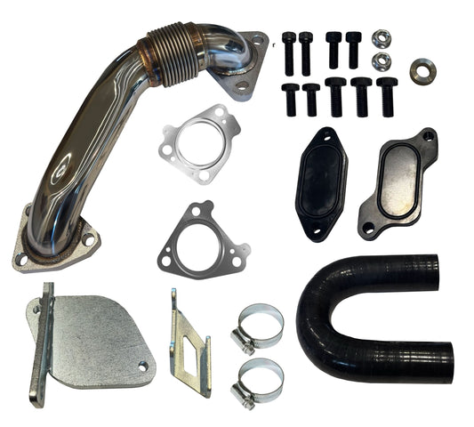 2007 - 2010 GM 6.6L Duramax EGR Cooler Upgrade Kit w/ Up Pipe