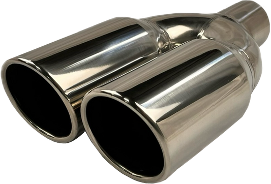 Rolled Round Slant | Dual Exit Tips