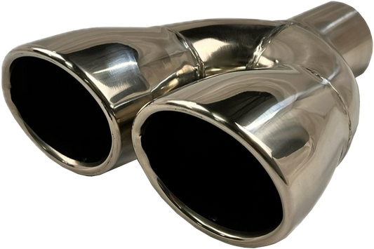 Oval Slant | Dual Exit Tips