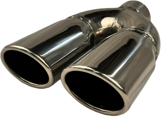 Oval Slant | Dual Exit Tip